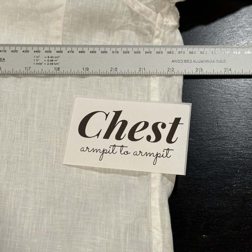 Uniqlo Sz M White Premium 100% Linen Long Sleeve Womens Button Down Shirt - Picture 6 of 7